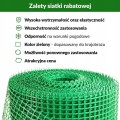 Siatka Ogrodzeniowa Zielona Rabatowa Plastikowa Wszechstronna 0,8m x 20 m