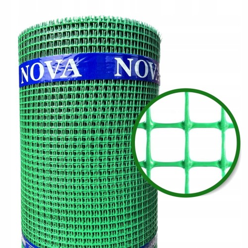 Siatka Ogrodzeniowa Zielona Rabatowa Plastikowa Wszechstronna 0,4m x 25m