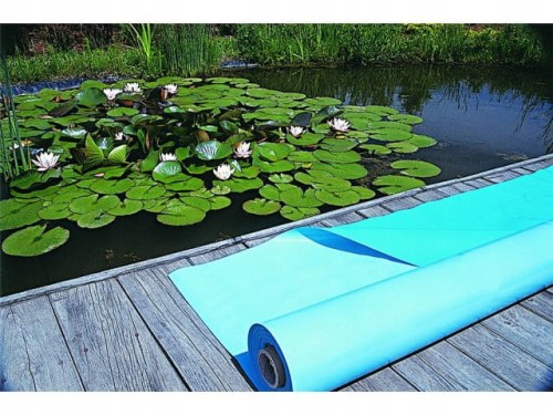 FOLIA NA OCZKO WODNE DO OCZEK WODNYCH BASENOWA TRZYWARSTWOWA MOCNA 8x25 m