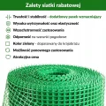 Siatka Ogrodzeniowa Zielona Rabatowa Plastikowa Wszechstronna 1,2m x 30 m