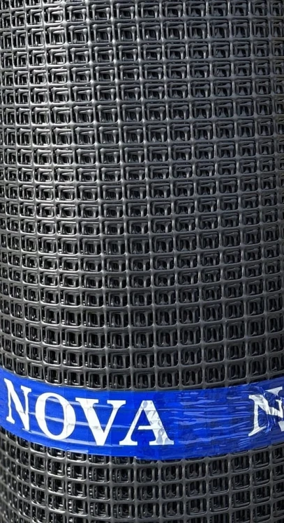 Siatka Ogrodzeniowa CZARNA Rabatowa Plastikowa Wszechstronna 1,2 m x 25 m