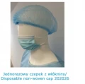 CZEPKI jednorazowe medyczne CLIP 100szt. niebieskie włóknina
