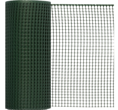 Siatka Ogrodzeniowa KHAKI Rabatowa Plastikowa ciemozielona 0,6m x 50m