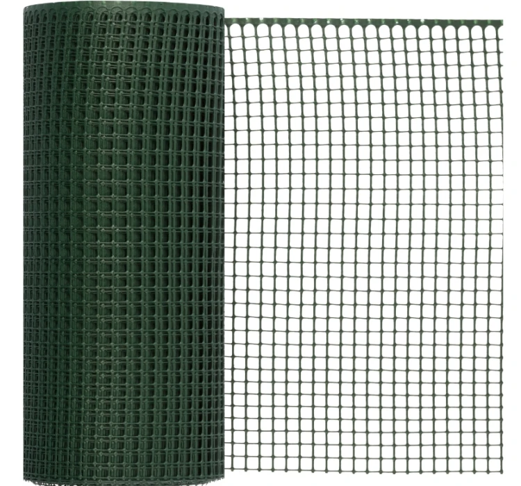 Siatka Ogrodzeniowa KHAKI Rabatowa Plastikowa ciemozielona 0,6m x 50m