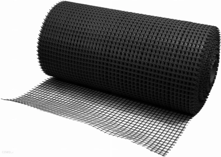 Siatka Ogrodzeniowa Czarna Rabatowa Plastikowa Wszechstronna 0,6m x 50m