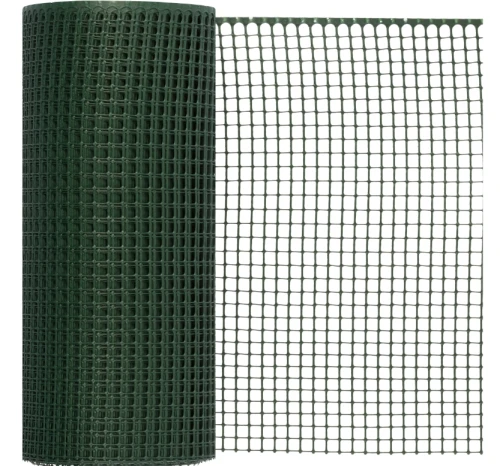 Siatka Ogrodzeniowa KHAKI Rabatowa Plastikowa ciemozielona 0,8m x 50m