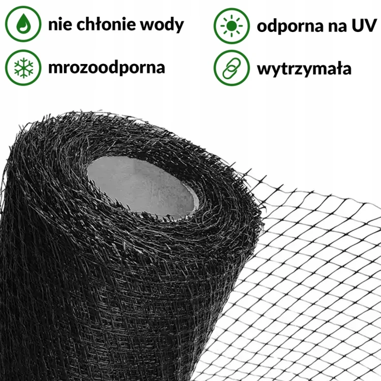 SIATKA NA KRETY 1x10 m PRZECIW KRETOM BARDZO MOCNA POLSKA
